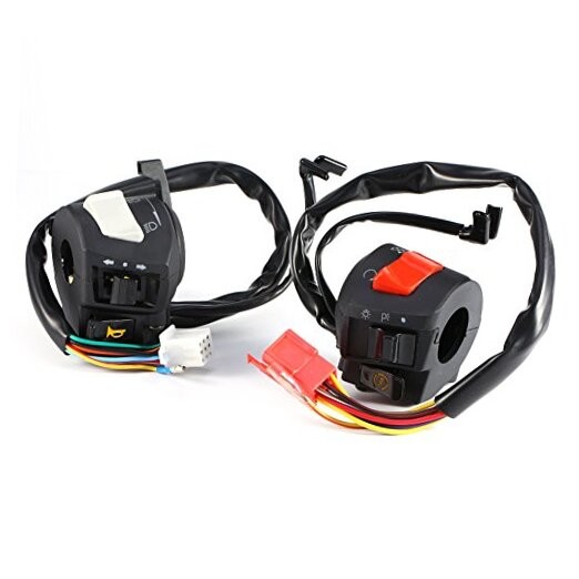Motorcycle Handlebar Controller Switch, 2X Universal 12V DC 7/8'' Motorcycle