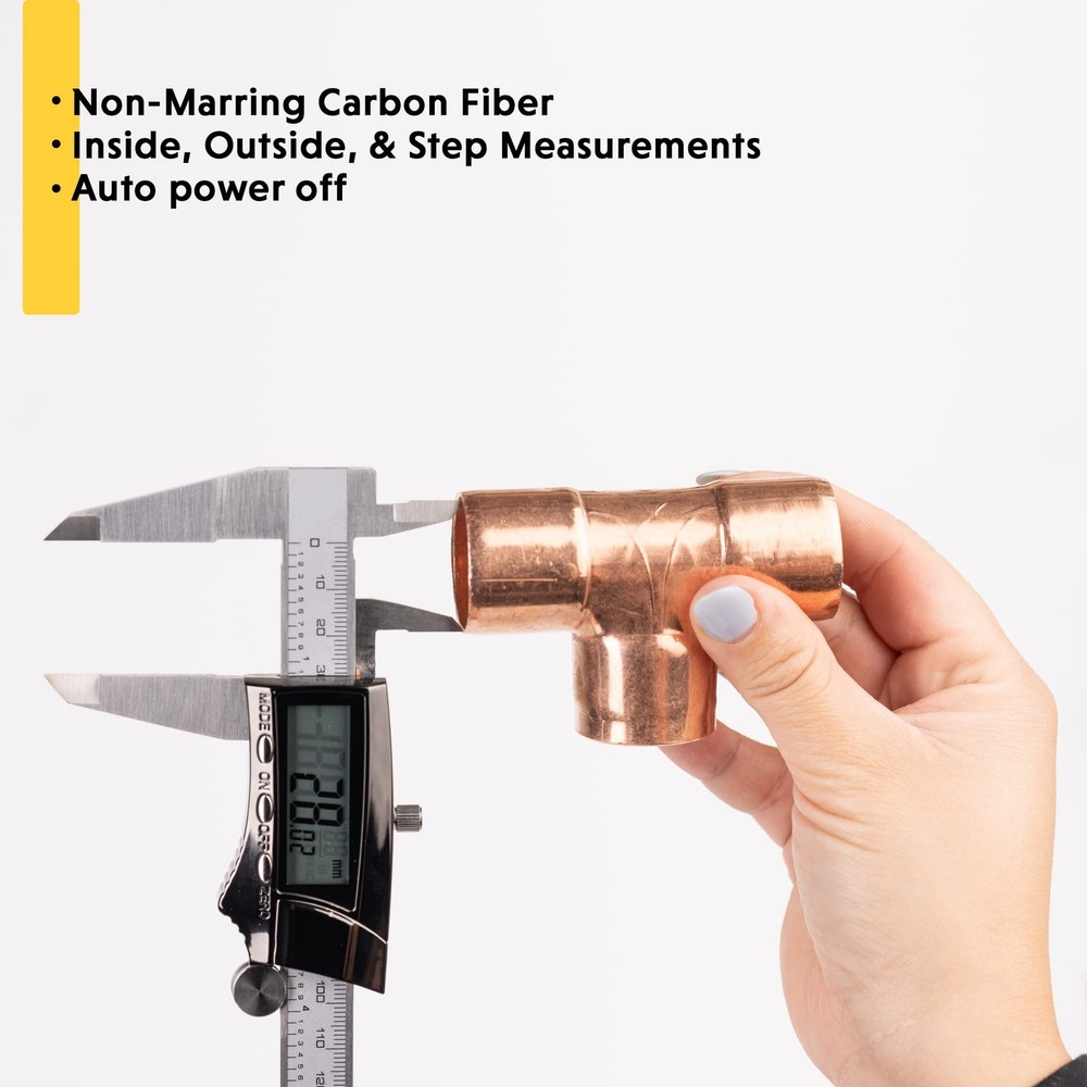 General Tools 1478 Digital Caliper - 8 Caliper Measuring Tool