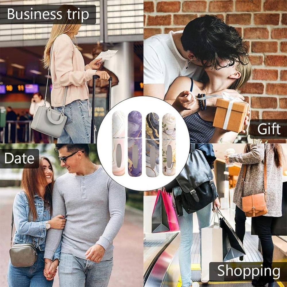 Portable 5ml Perfume Atomizers with Unique Patterns - Perfect Travel Gift