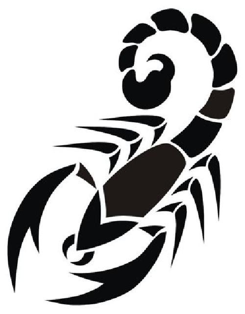 Scorpion Silhouette Wall Art Stencil for Creative Projects - StencilAir