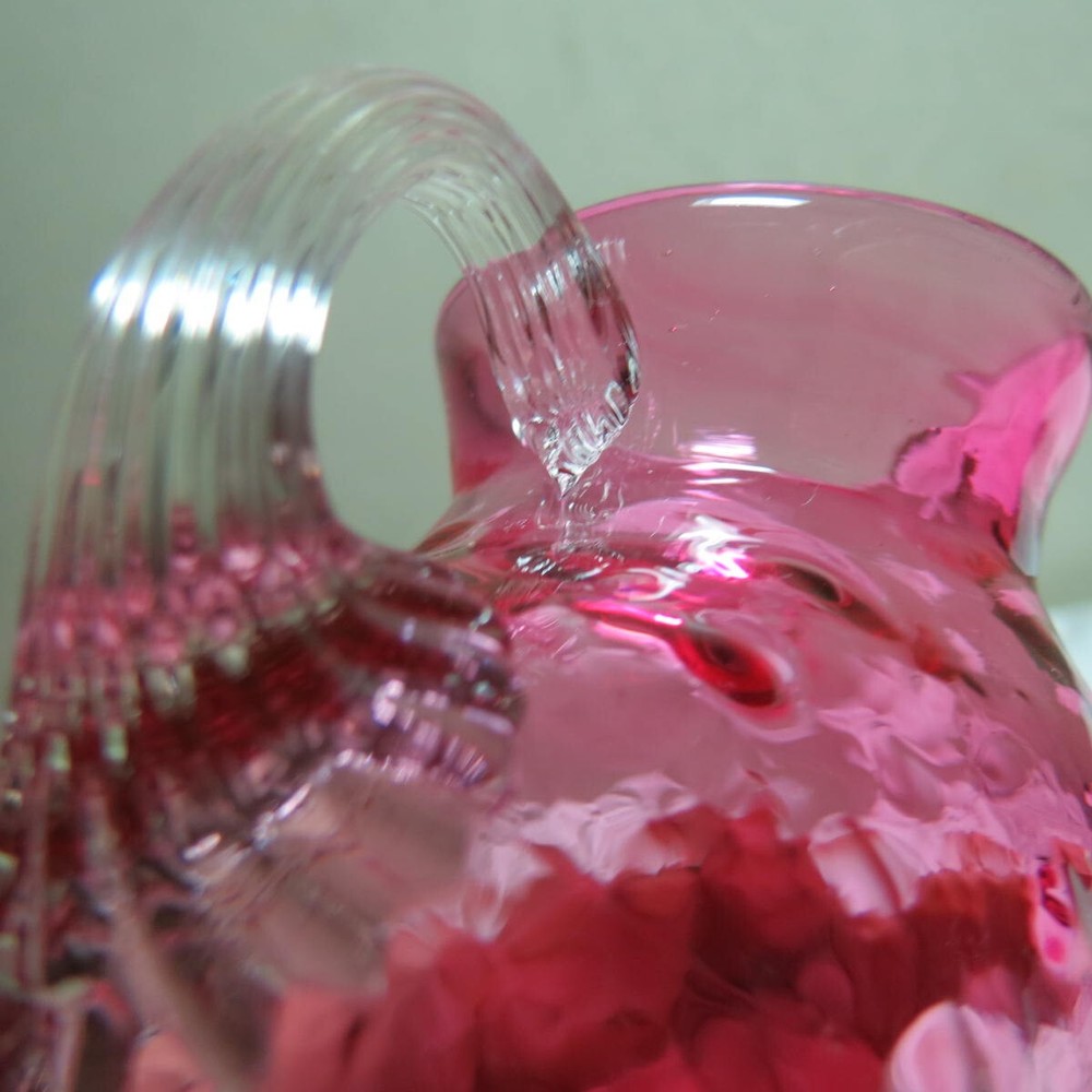 Petite MCM Handblown Cranberry pitcher