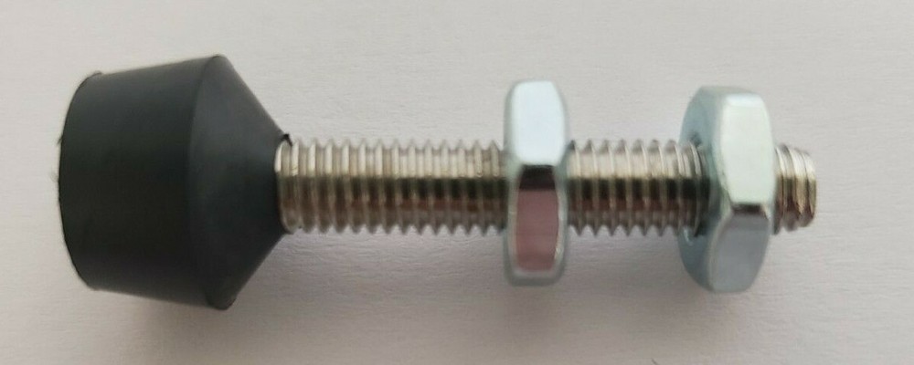 Five Neoprene Tipped Toggle Clamp Spindles with nuts 10-32