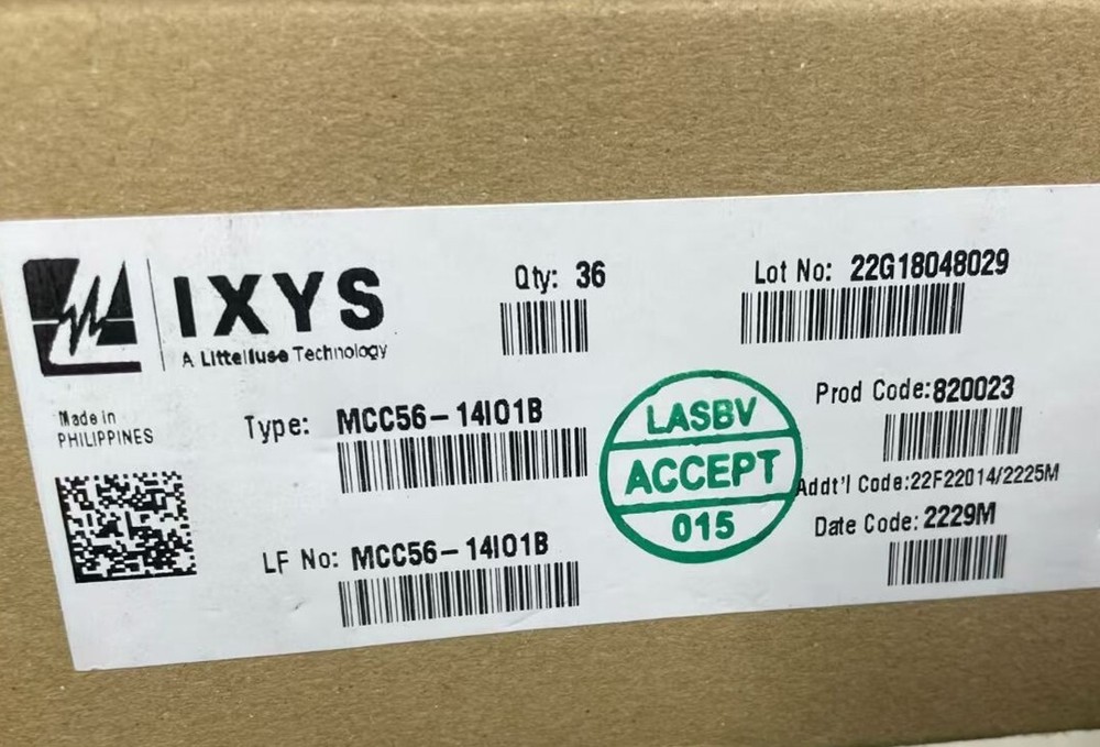 1PCS IXYS MCC56-18IO1B Thyristor Modules Thyristor/Diode Modules 800-1800V New