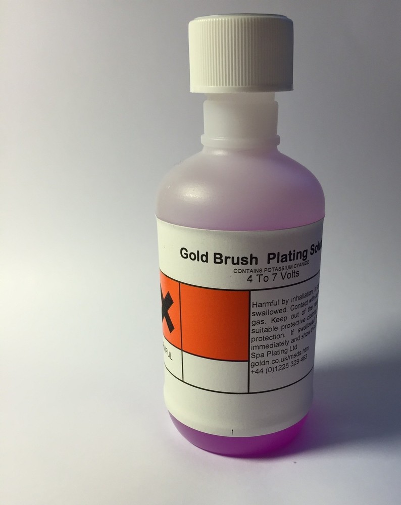 Gold Plating Brush Solution 100ml 24ct