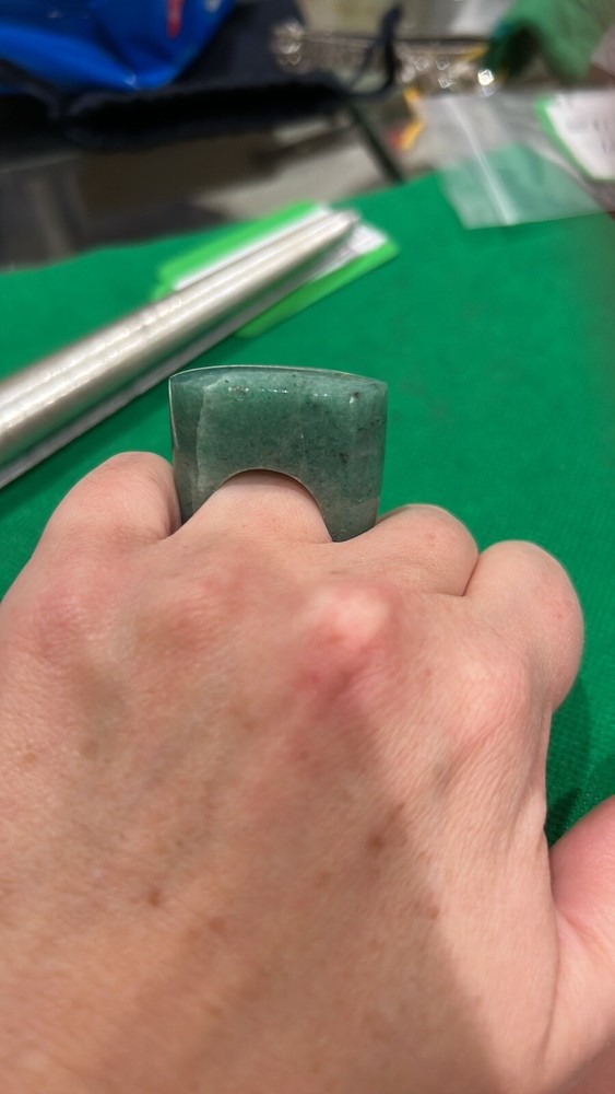 green aventurine ring