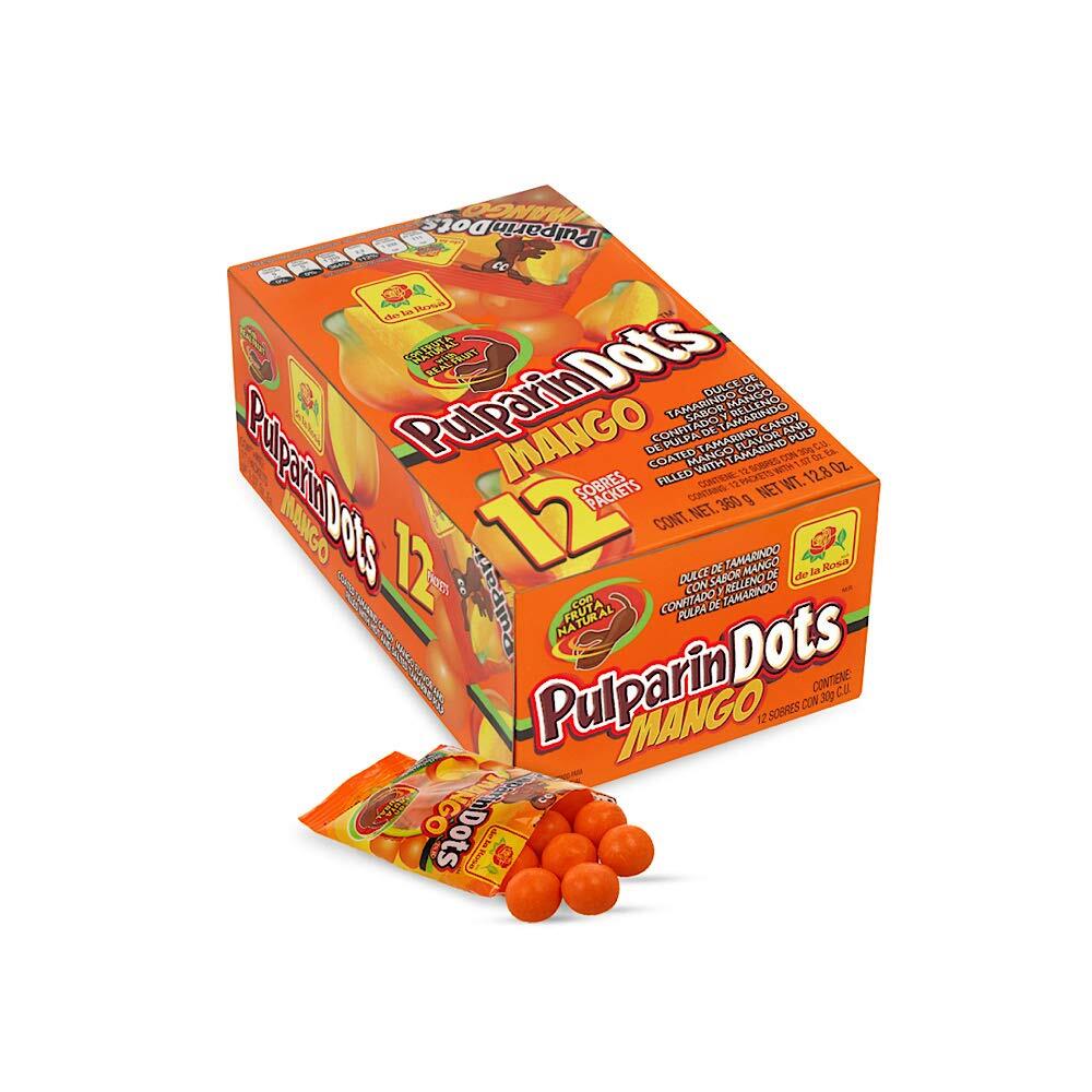 Pulparin Dots Mango Candy ( 1.07 Ounce, 12 Count )