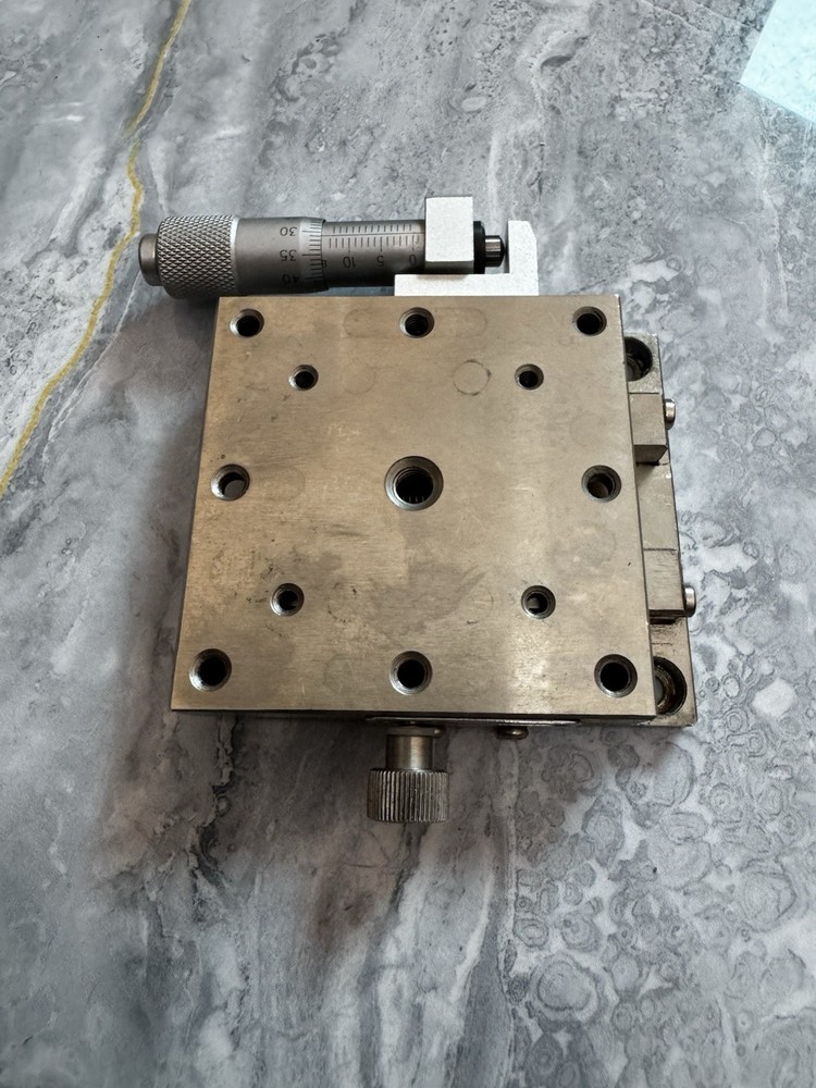 X Linear Stage Positioner Micrometer, Stainless steel- Linear Ball Guide