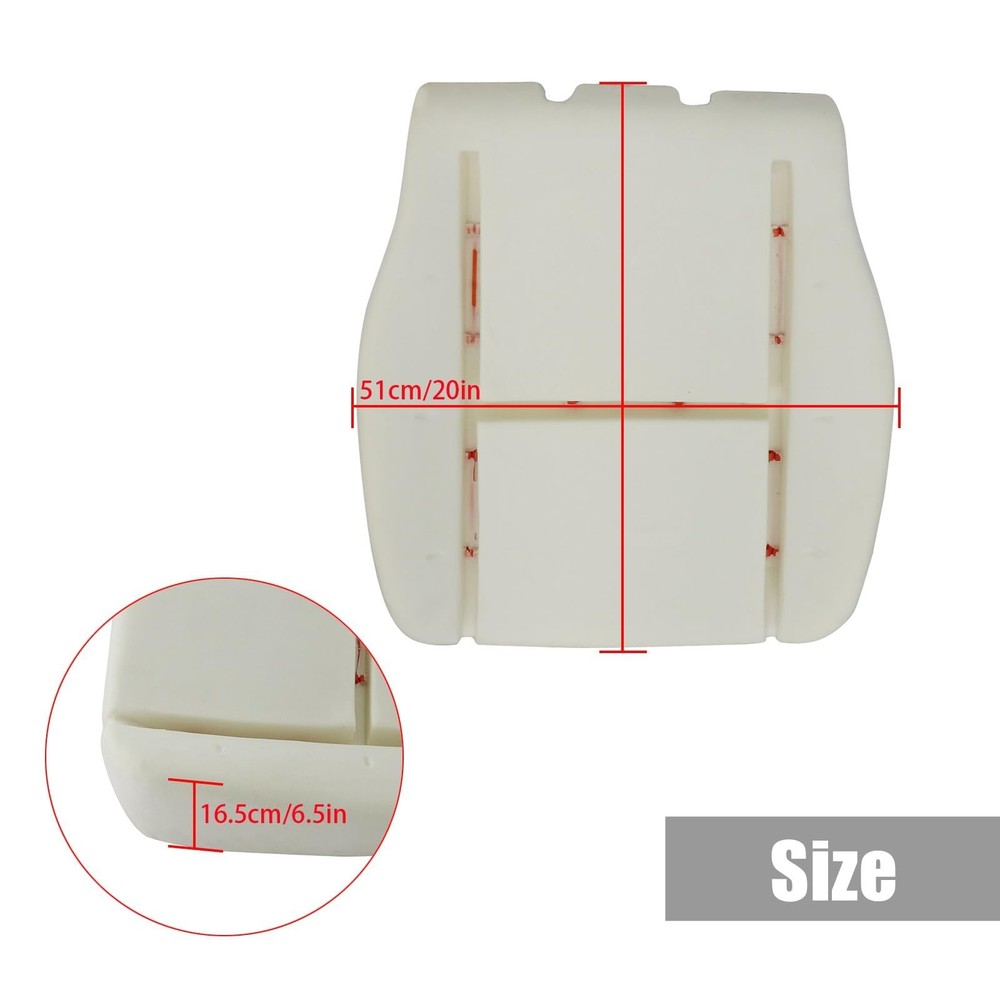 Driver Side Bottom Cloth Replacement Black Driver Side Bottom&Foam Cushion