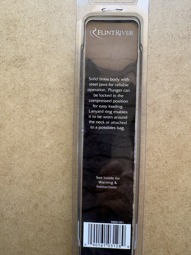 Brass Muzzleloader In-Line Capper For #11 Percussion Caps - FLINT RIVER