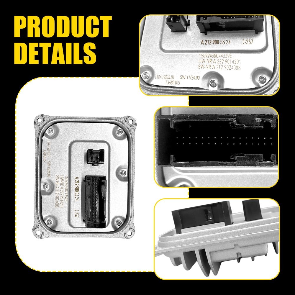 LED Headlight Ballast Unit For Mercedes-Benz E200 E250 E300 E350 E400 2014-2016