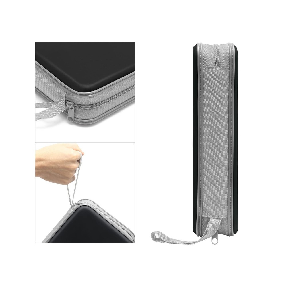 CD Case, DVD Case Holder 96 Capacity Hard Plastic CD DVD Disc Cases Storage B...