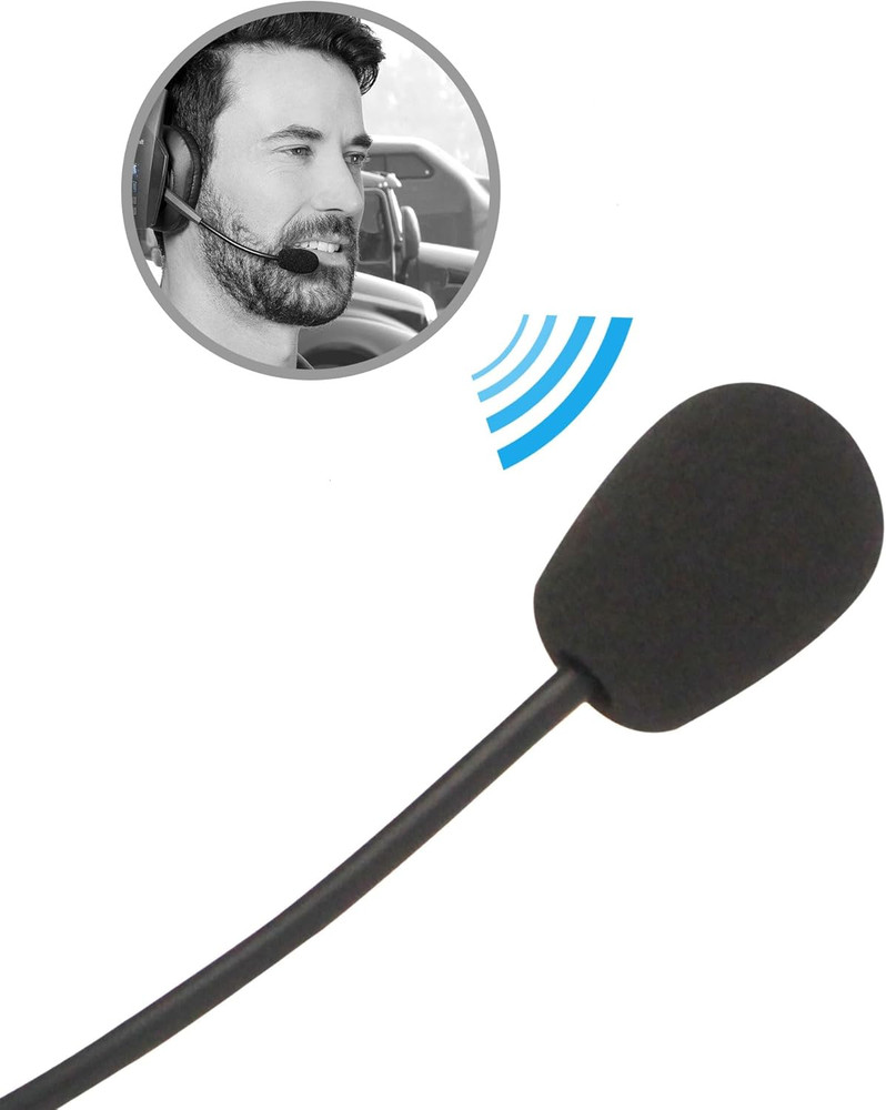 12 Pack Headset Microphone Windscreen Foam Cover Soft Comfortable and High-Densi