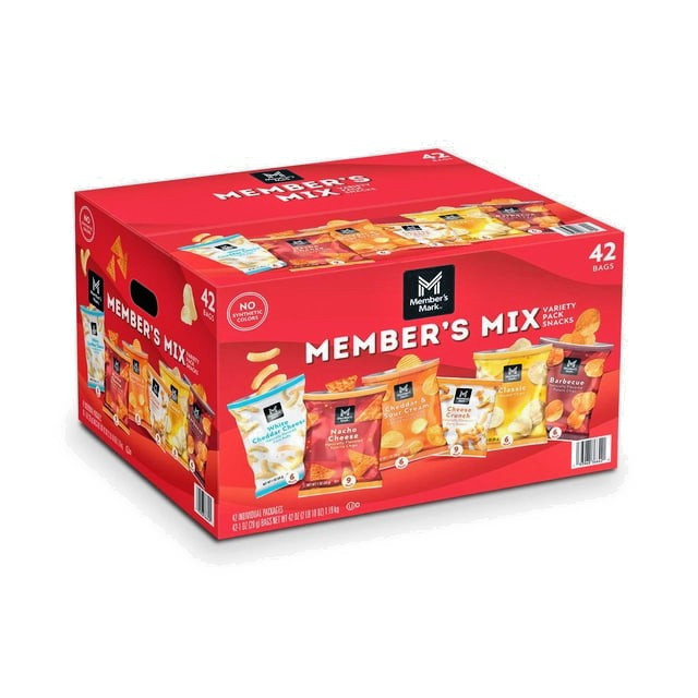 🍟🔥 Member’s Mix Variety Pack Chips – 42 Count (1 oz Bags) 🔥🍟