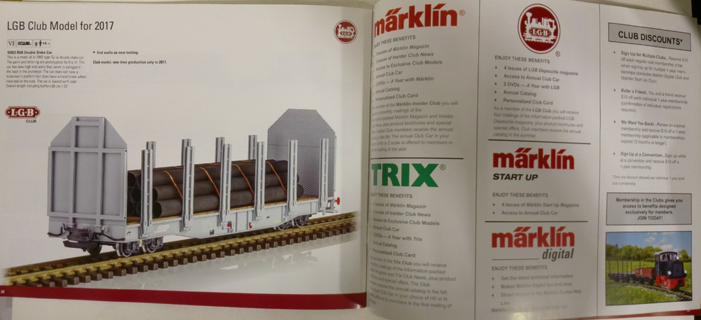 LGB US Models for 2017 Catalog