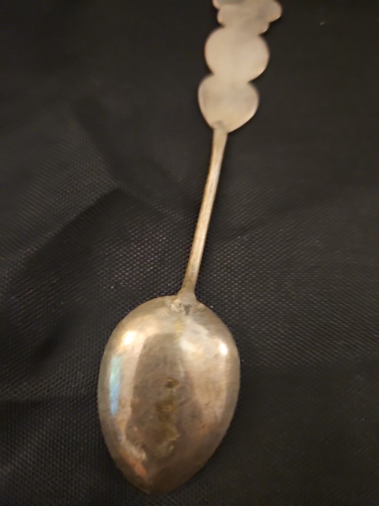 Vintage Solid Sterling Silver Spoon With an Asian Décor on its Handle