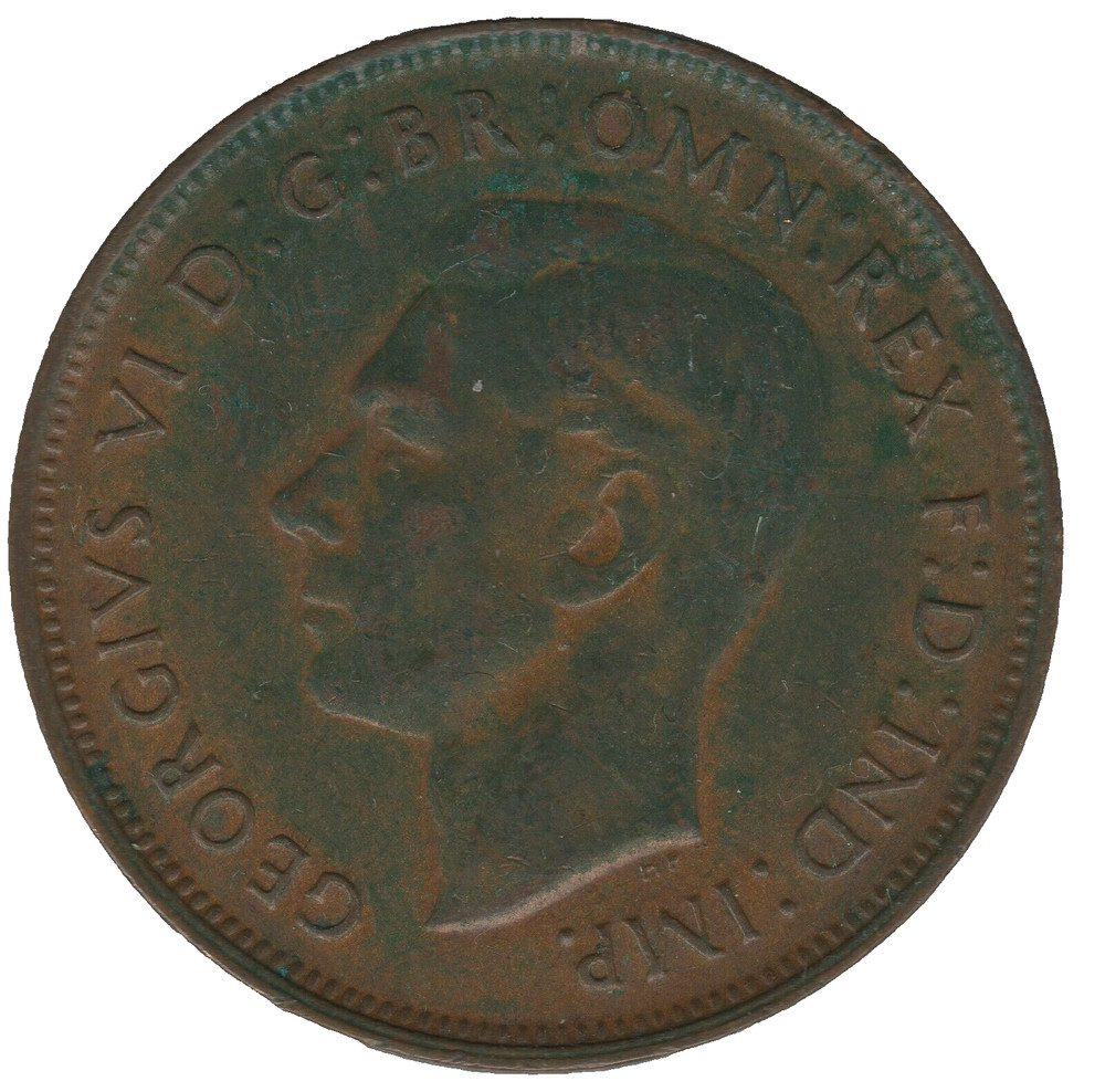 1948 Australia One Penny – George VI – Kangaroo Reverse