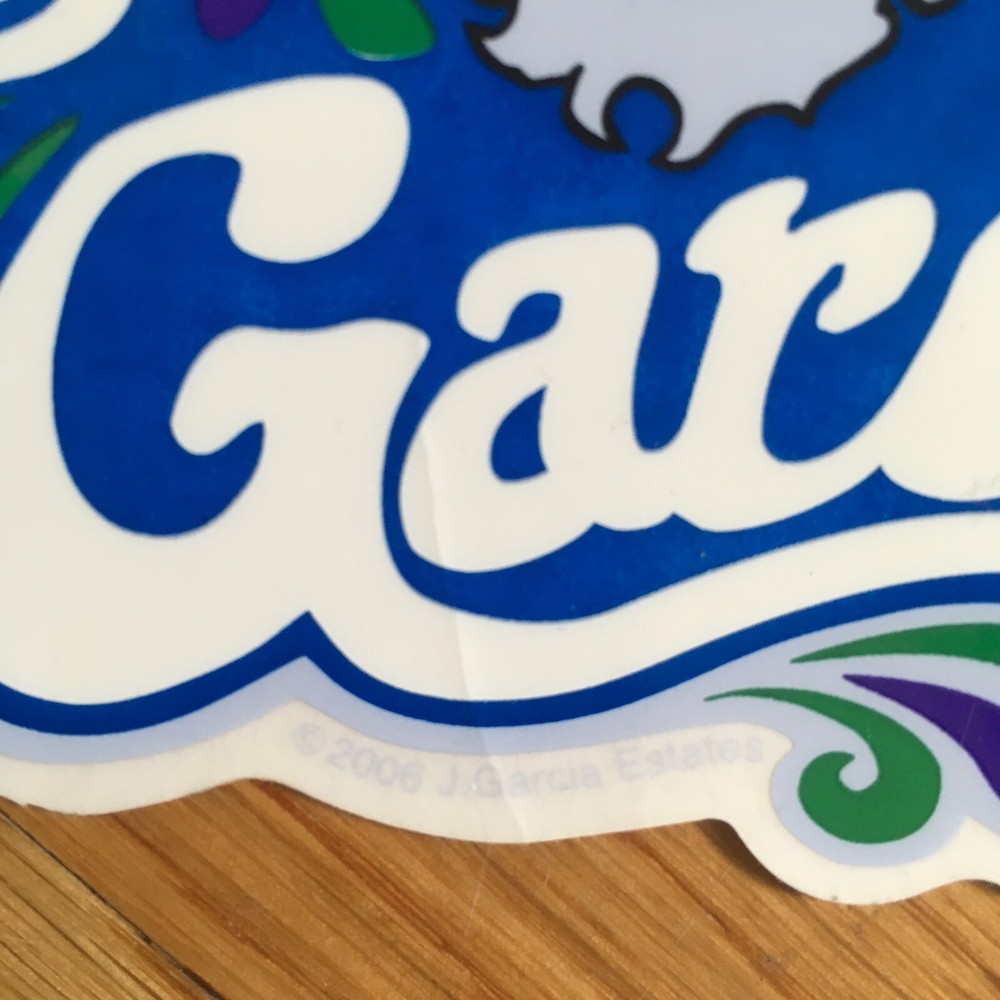 Jerry Garcia Sticker 6" JGB Grateful Dead Deadhead