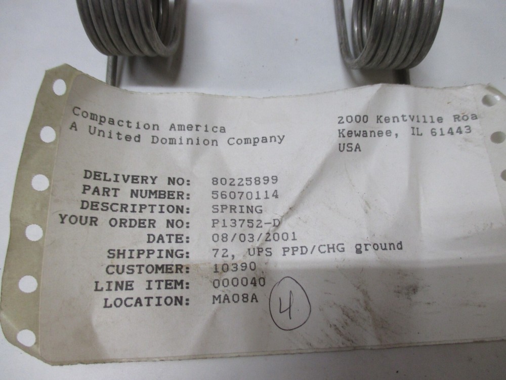 56070114 BOMAG SPRING NEW