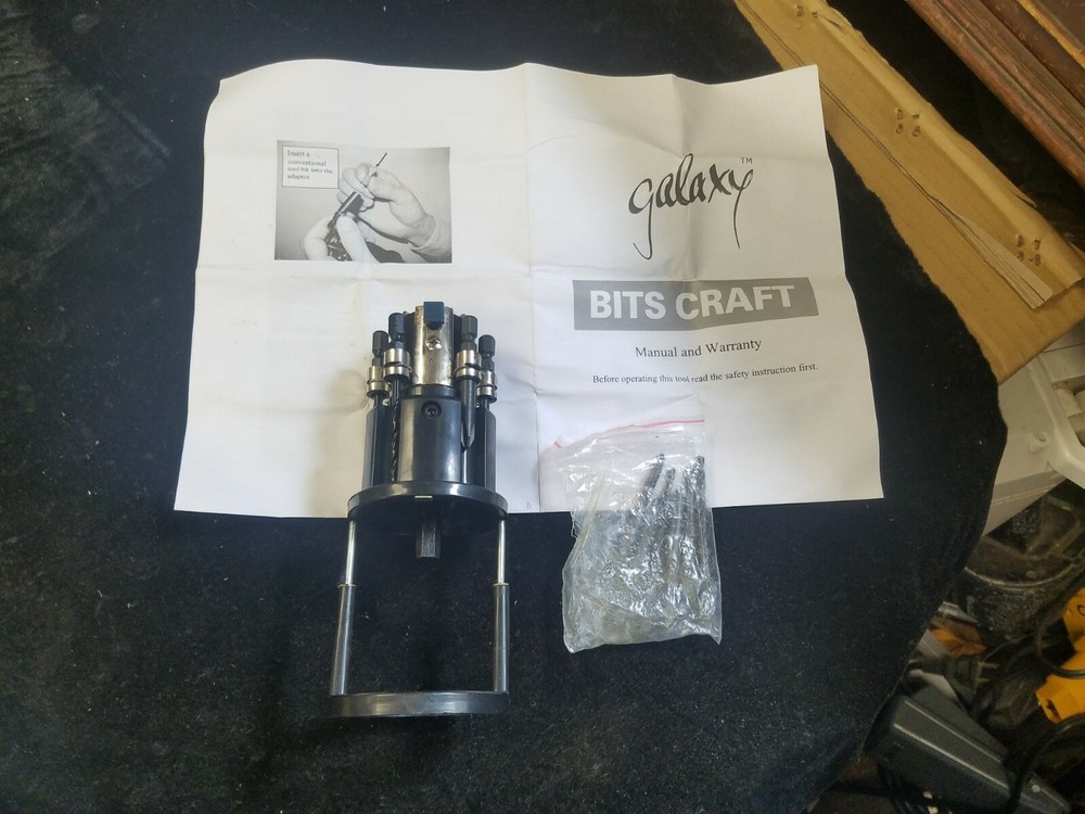 Vintage GALAXY Bits Craft Drill Attachment With Manual