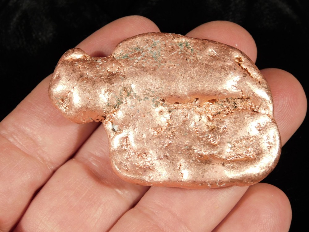 Heavy Solid 100% Natural COPPER NUGGET or Native Copper Float Michigan 108gr