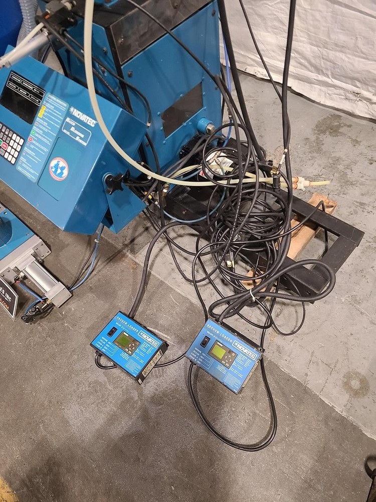 Novatec Complete Plastic Resin Batch Blending System NGBBS-2 Dual VL-3 Loaders