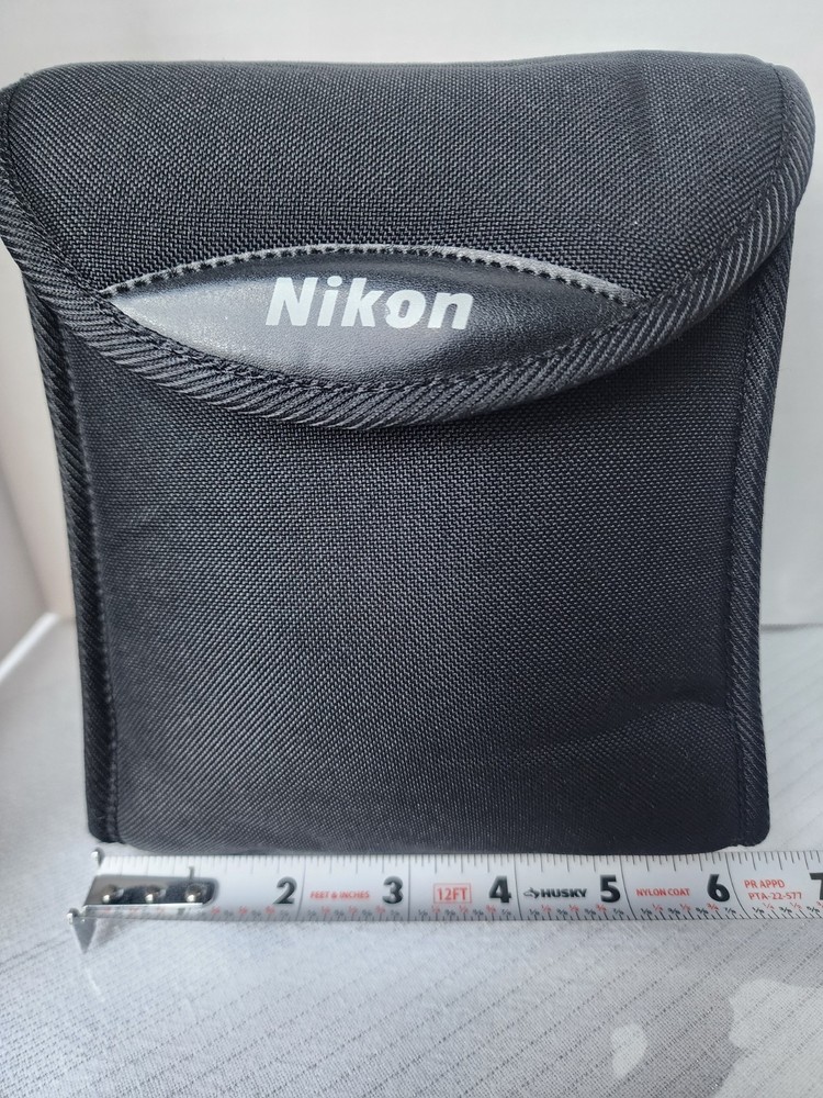 Nikon CCG Soft Black Binocular Case Hook/Loop Closure 2.5" Belt Loop 7"hx6"wx2d