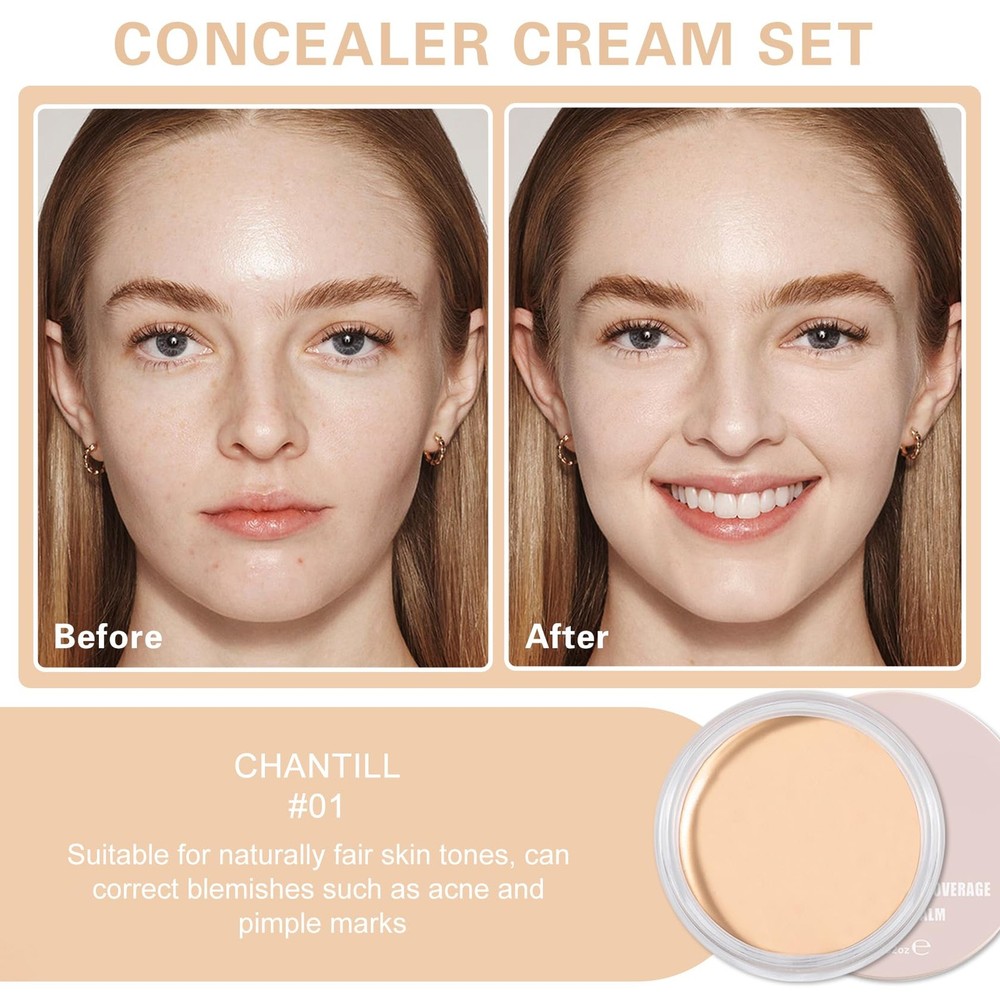 Under Eye Concealer for Dark Circles | Full Coverage Waterproof Brightener
