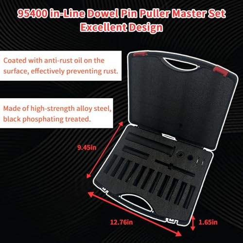95400 in-Line Dowel Pin Puller Master Set, Includes Both SAE and Metric