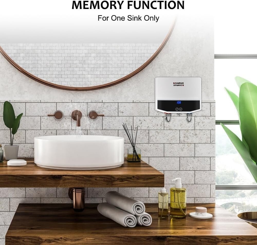 Camplux Electric 3.5kw Hot Water Heater 120V Compact Tankless Instant TE04