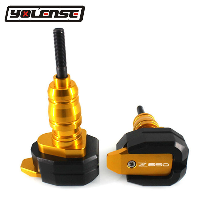 Silver Falling Protection Frame Slider Guard Protector For KAWASAKI Z650 2017-23