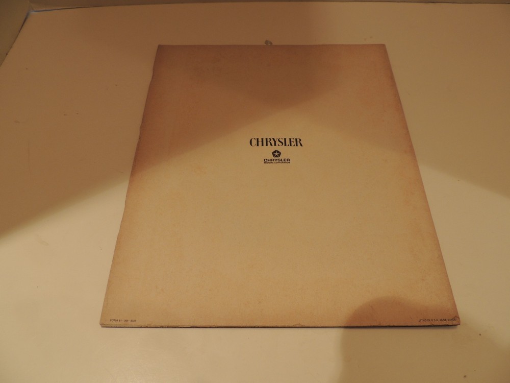 1969 Chrysler Sales Brochure