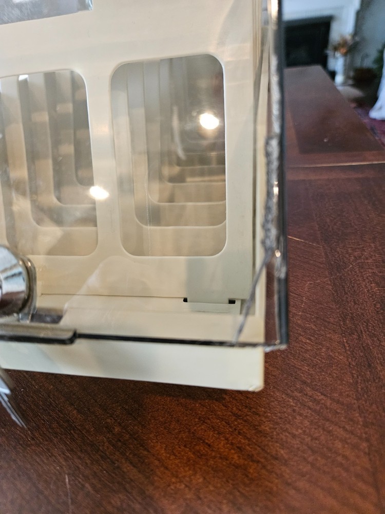 Noris Data Floppy Disk Organizer with Lock & Key Smoke Cover