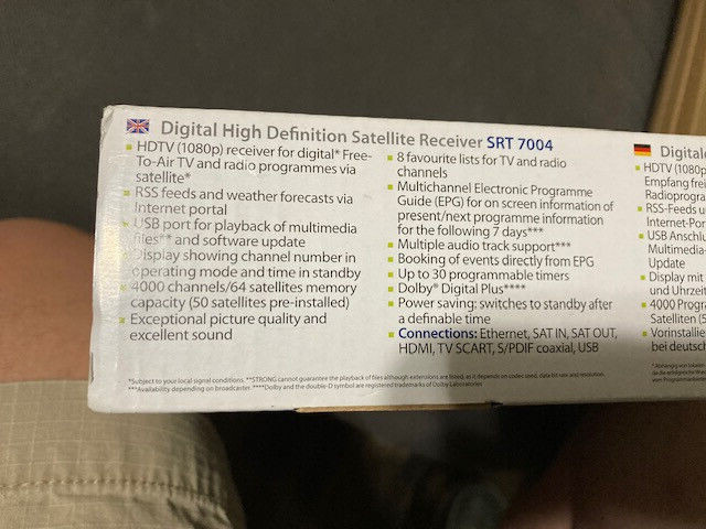 Strong Satellite receiver SRT 7004