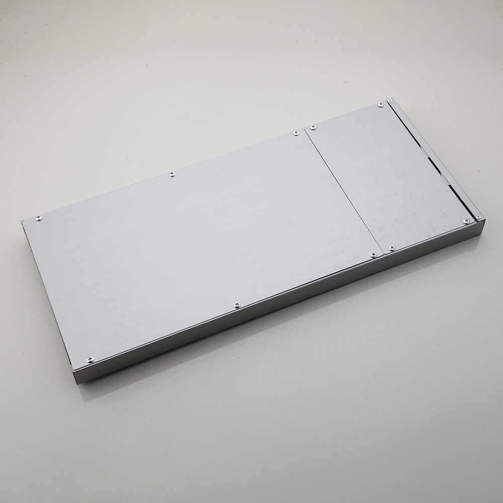 20" Rectangle Brushed Nickel Wall Mounted Rainfall Waterfall Mixer Shower Head