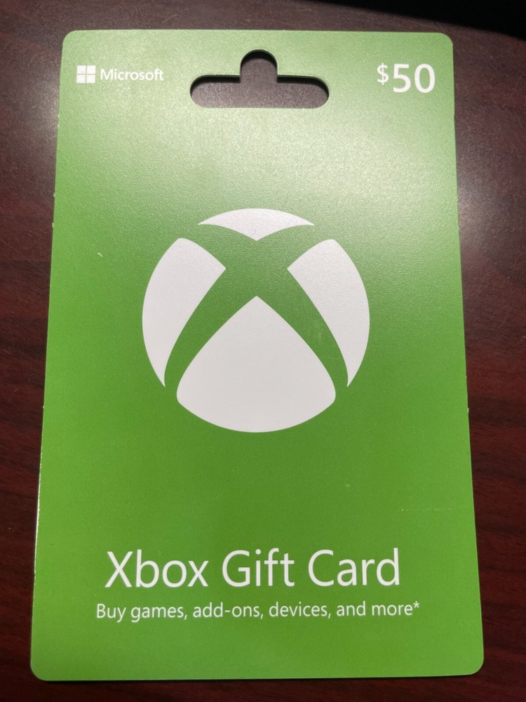 50$ XBOX WALLET GIFT CARD - SHIP ONLY