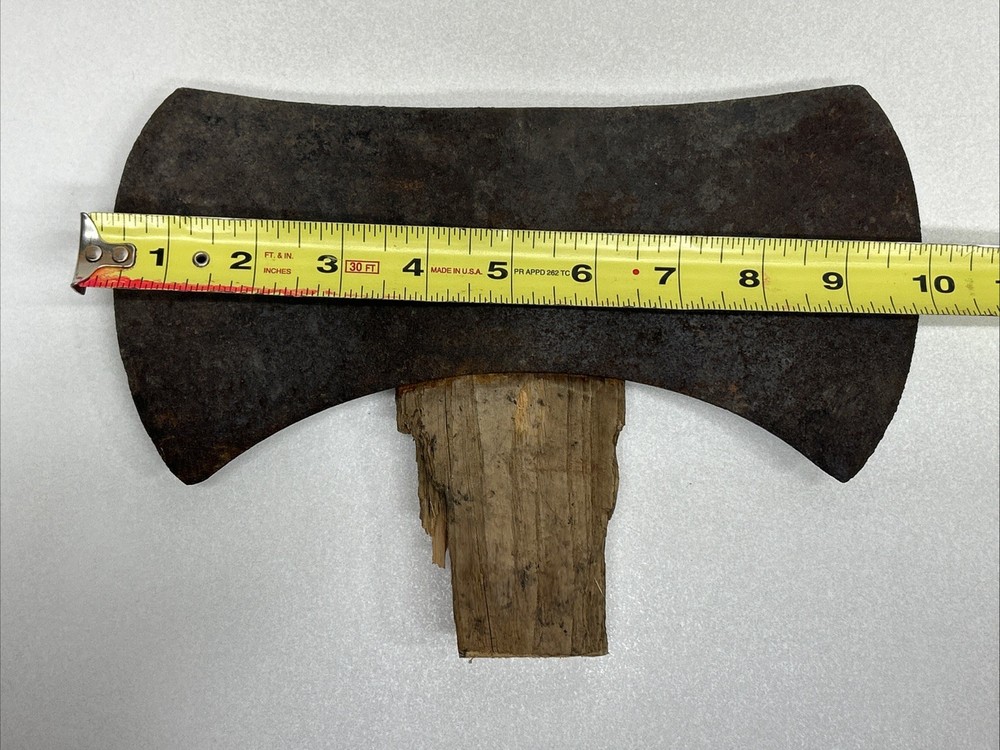 Vintage Old 3+ Lbs Double Bit Axe Head Unmarked