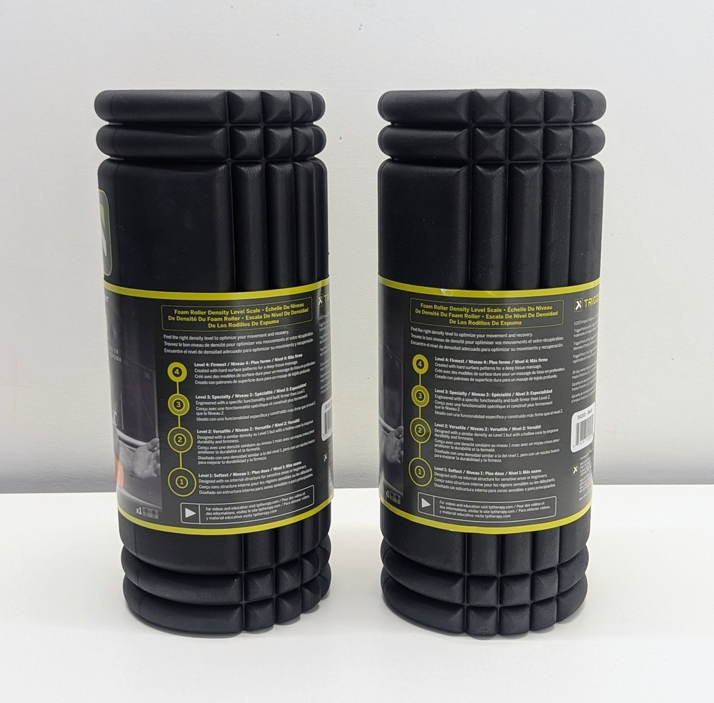 2 - Trigger Point Grid FOAM ROLLERS (13"x 5-3/8") Deep Tissue Massage NEW