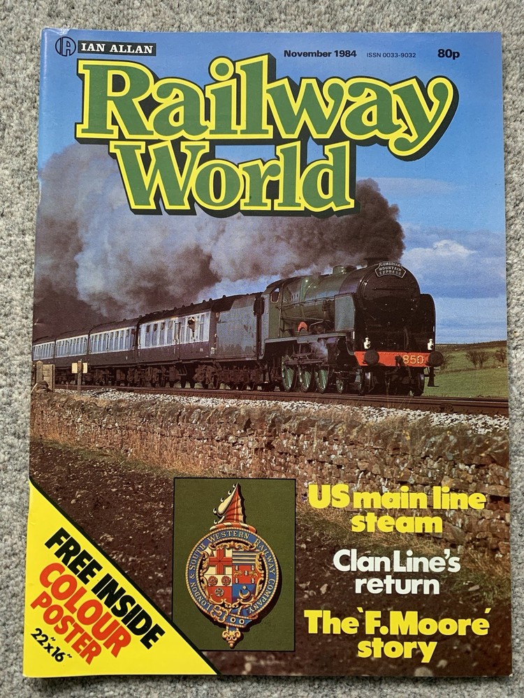 Railway World Magazine - 1984 - 4 issues