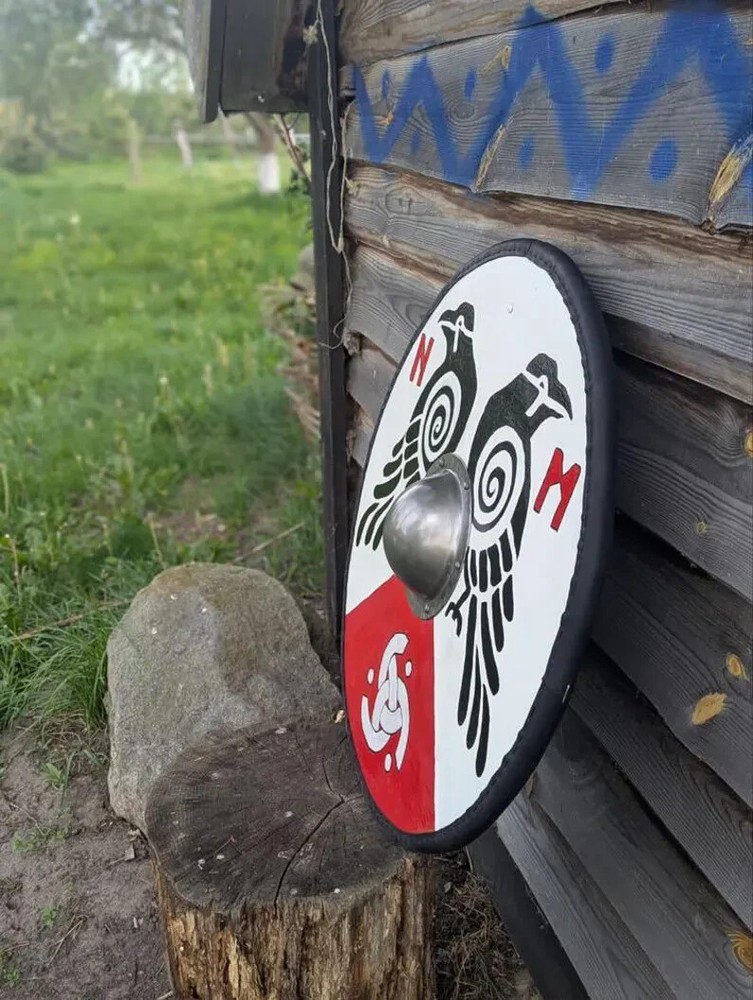 Viking Shield Medieval Raven Valhalla Viking Shield Battle Ready Shield