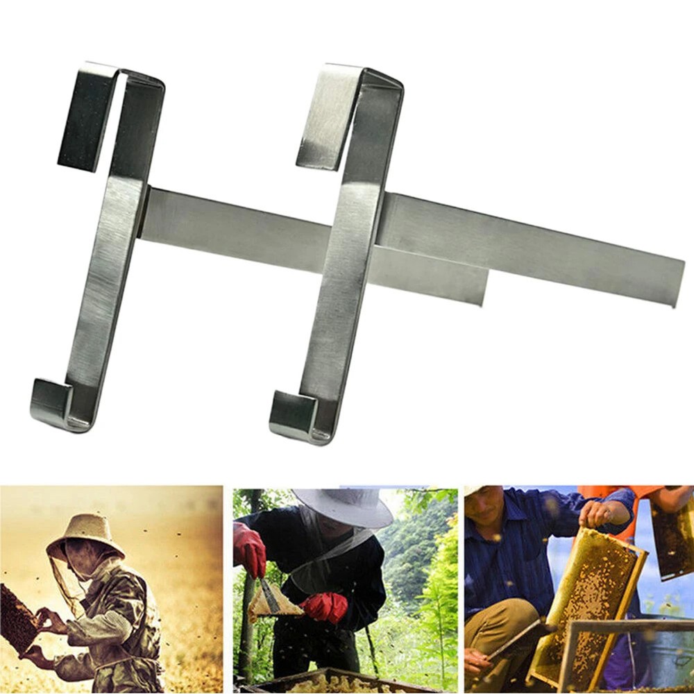 2pcs Accessories Bee Hive Perch Stainless Steel Frame Holder Beekeeping Tools