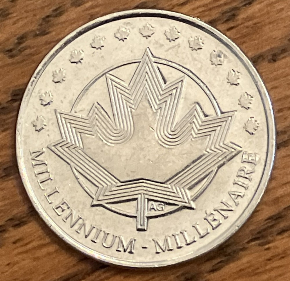 2000 MILLENNIUM Canada medal coin from CANADA POST set
