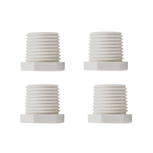 4 Pieces RV Hot Water Heater Drain Plug with Tape Compatible with RV Camper