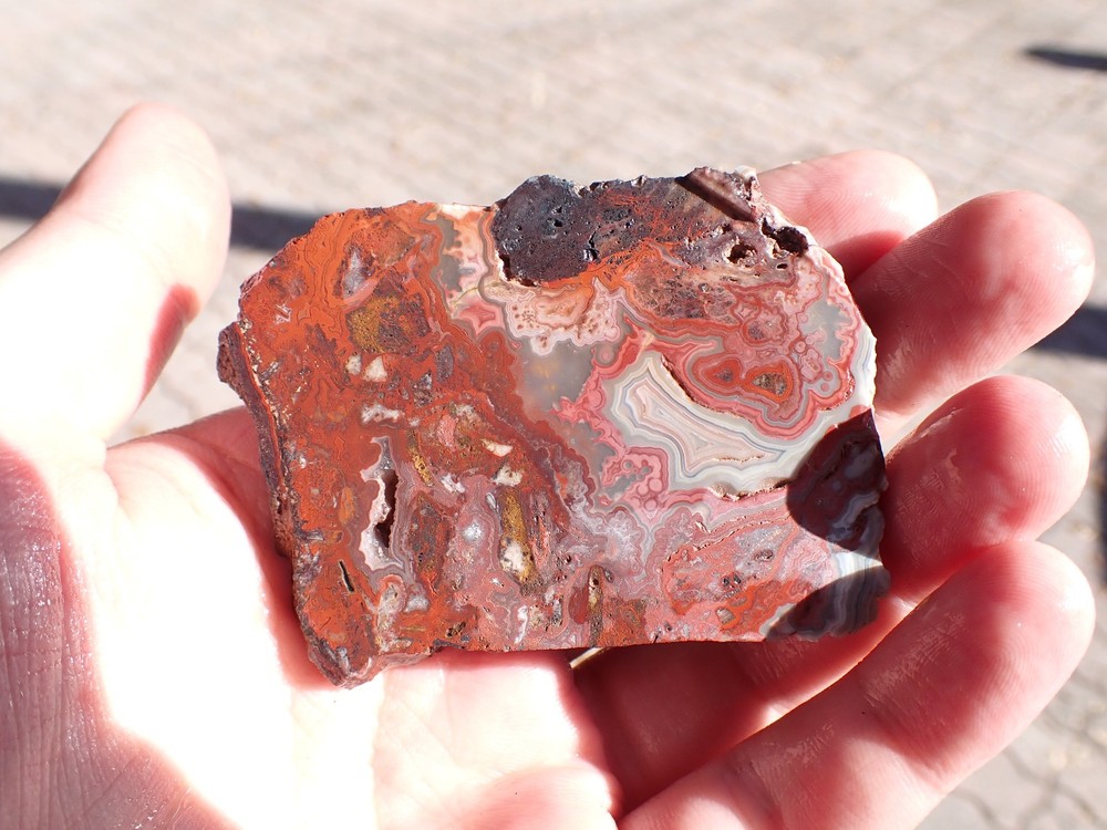 lace agate slab 49.9g