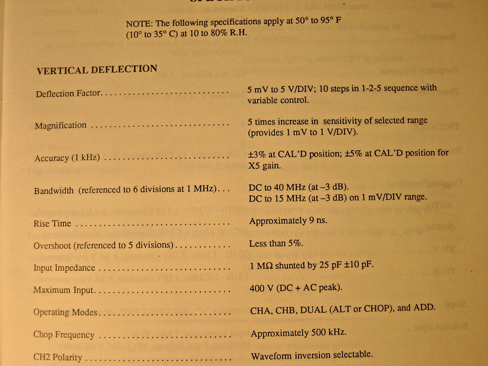 Heath 4554 40Mhz Oscilloscope