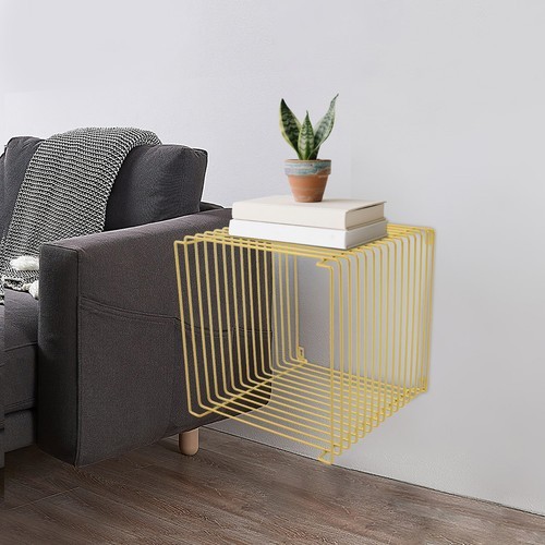Iron Multi-Purpose Square Side Table Side Table Square Cage End Table