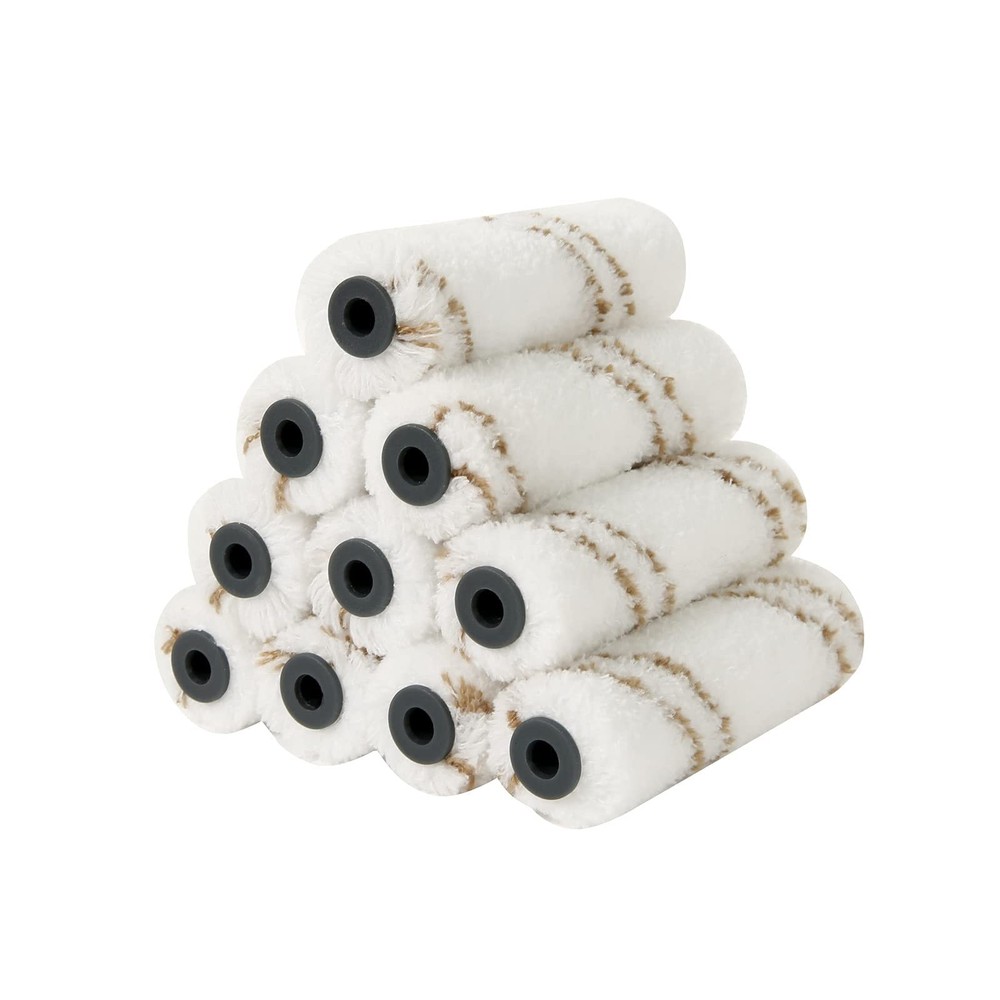4 Inch Microfiber Paint Roller Covers 10 Pack Mini Roller Set