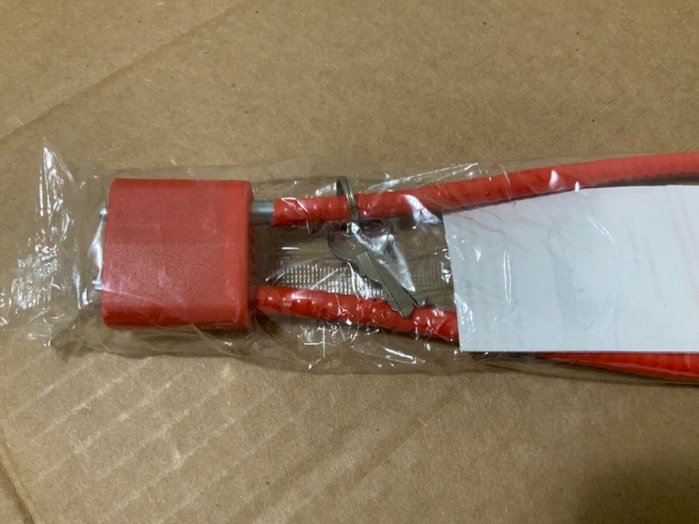 red cable gun lock new sealed