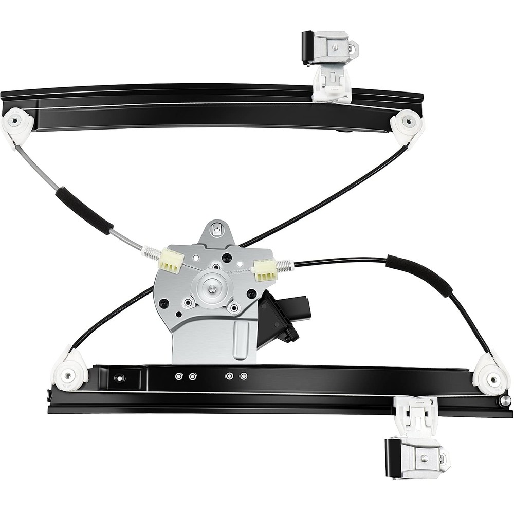 Front Driver Left Side Power Window Regulator with Motor fit Black Front Left