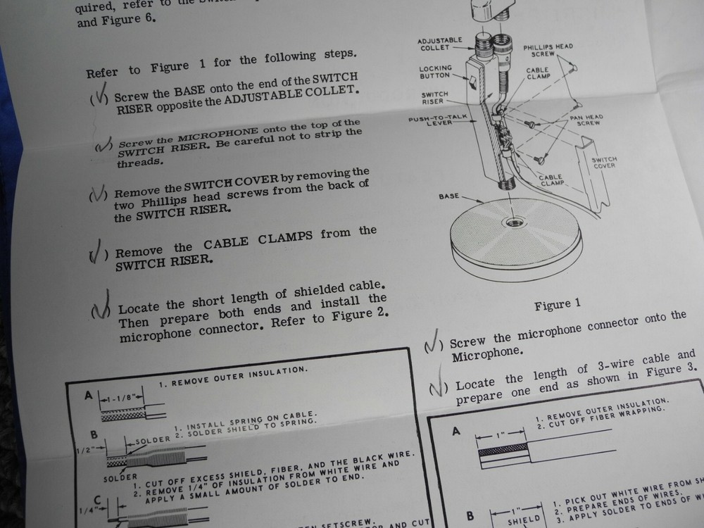 HEATHKIT HDP-21A microphone  Instructions (ORIGINAL)