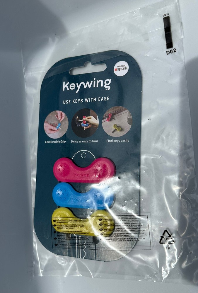 Keywing Dext Key Turn Assist Device 3 Pack Leverage Aid For Arthritis Assorted